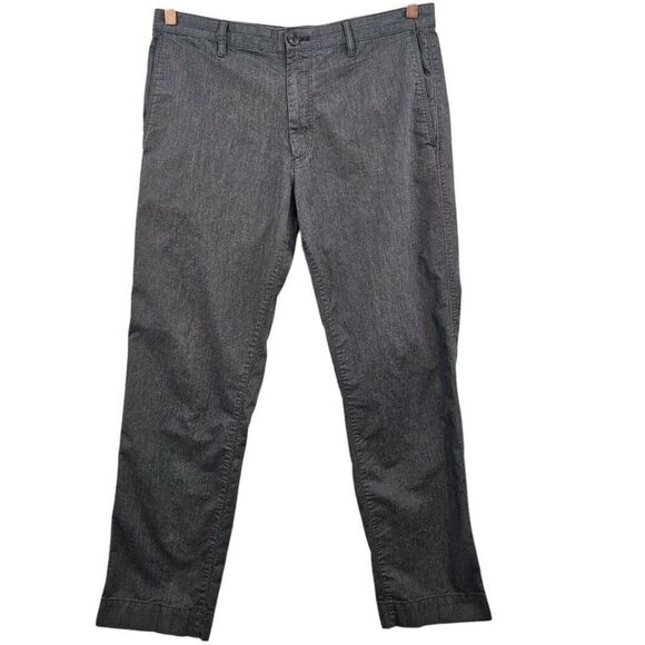 Banana Republic Mens 34x32 Straight Fit Cotton Pants in Dark Grey - Picture 1 of 11